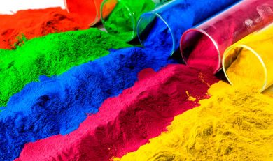 رنگدانهی, مورد, مصرف, صنایع, پوشش