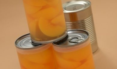 درون, کمپوت, کنسرو, ببینید, ورود, قوطی‌های, پلیکی, شفاف, بازار